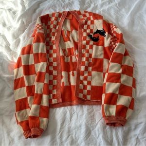 Harry Styles Checkered Bunny Cardigan
